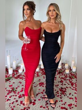 Babyboo Demi Ruched Maxi Dress